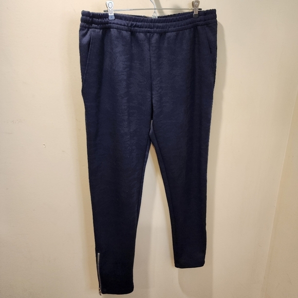 Banana Republic Men's navy Casual Drawnstring Pull on Ankle zip pants size M - Picture 12 of 15